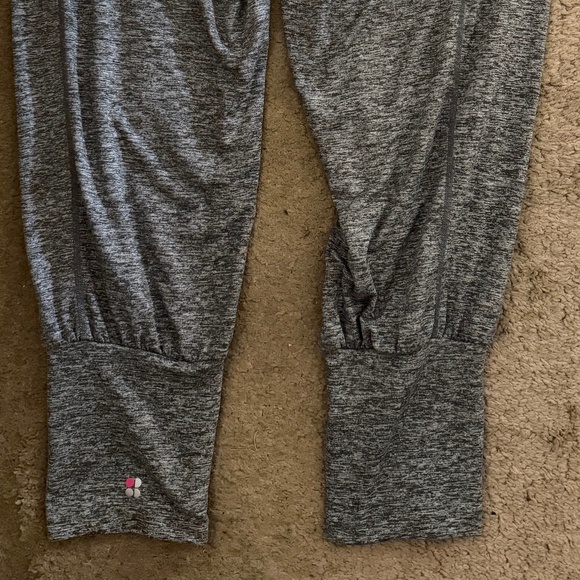 SWEATY BETTY Soft Heather Gray Jogger Sweat Pants Women’s Size L - Picture 4 of 5